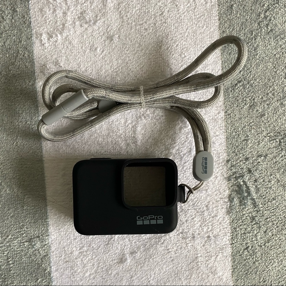 NWOT Go Pro Black Sleeve & Lanyard